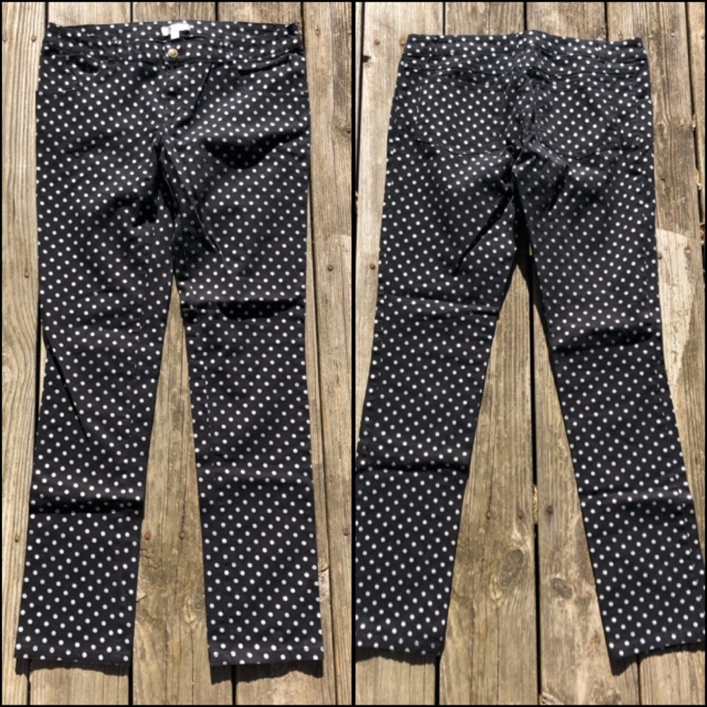 - Olsenboye Sz 11 Polka-Dot Skinny Jeans! EUC!